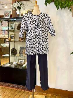 日本製　WINDパジャマ 半袖/七分パンツ 140cm